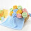 Serviette de toilette rose en polyester 33 x 74 cm 1