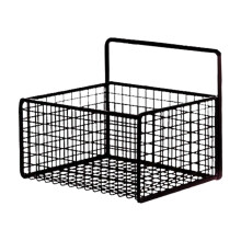 Metalen wandmand 15x10x10cm zwart