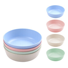 Ensemble de bols à céréales en paille de blé – Beige, grande capacité