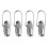 Set van 4 aluminium waslijnspanners 1