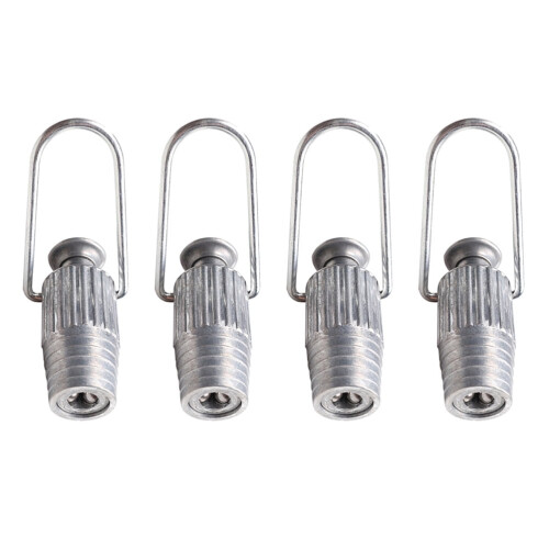 Set van 4 aluminium waslijnspanners