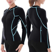 2mm Women's Wetsuit Top Long Sleeve Chloroprene Rubber Diving Surfing Swimming Sport  Gift for men/women  SZRH A-F