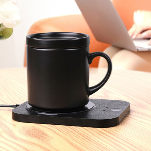 Set scaldatazze da caffè con ricarica wireless, 355 ml (12 oz)
