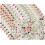 Linnen placemats set van 6: roze, wit, roos en eucalyptus 1