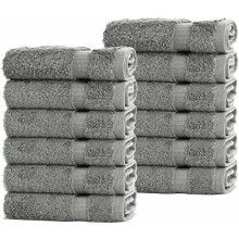 Serviettes de bain en coton turc, lot de 4, 69 x 137 cm