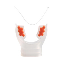 Scuba Regulator Mouthpiece with Tie Strap Comfort Bite Replacement for Adult Orange
