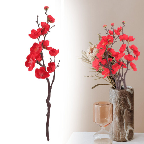 Kunstige plommeblomstgrener 38 cm 1-pakning