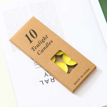 Lot de 10 bougies coniques en cire de soja