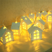 Guirlande lumineuse en bois pour maison, 2 m, 10 LED, alimentation USB