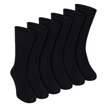 (06-Nov, Schwarz) Sock Snob - Sock Snob - 6er Pack Herren Bambus Socken Ohne Gummibund Atmungsaktiv Komfort