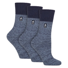 (04-Aug, Blau) Gentle Grip - Gentle Grip - 3er Pack Damen Thermosocken Warm Winter Socken Brushed Innenfutter