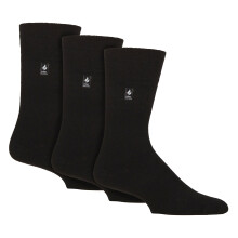 (06-Nov, Schwarz) Gentle Grip - Gentle Grip - 3er Pack Herren Thermosocken Warm Winter Brushed Innenfutter