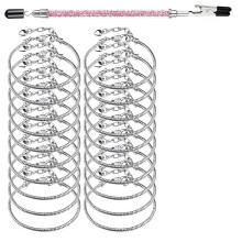 Pulseiras de aço inoxidável com corrente de cobra para fabricação de joias (20 unidades)
