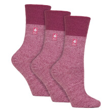 (04-Aug, Rosa) Gentle Grip - Gentle Grip - 3er Pack Damen Thermosocken Warm Winter Socken Brushed Innenfutter