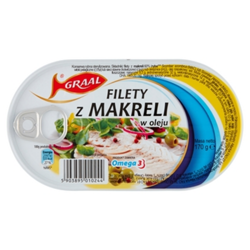 graal filety z makreli w oleju 170g