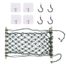 Cesta de frutas suspensa em macramê para cozinha, ideal para colocar embaixo do armário.