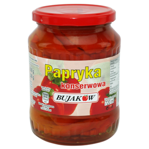 Papryka konserwowa 720 ml Bujaków