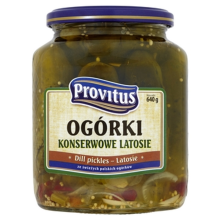 Ogórki konserowe latosie Provitus 640g