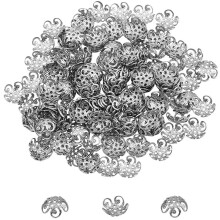 Flower Bead Caps Stainless Steel 8mm 200 pcs
