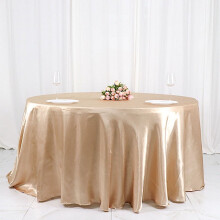 Satin Round Tablecloth 120 inch