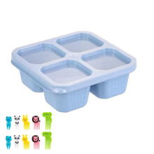 Snack Containers Reusable 4-Compartment 4 Pack