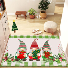 Christmas Gnome Kitchen Rug Non-Slip 90x60cm