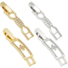 8pcs Necklace Clasps – 18K Gold & Platinum Plated,