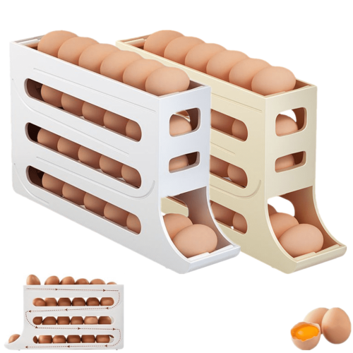 Egg Holder for Fridge 4-Tier 30-Egg Capacity