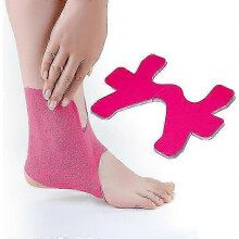 (rose red) 10pcs Precut Kinesiology Tape for Ankle Support - Waterproof, Elastic Physio Tape for Sports & Recovery