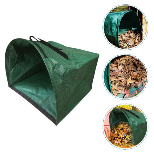 Stevige tuinbladzak, groen PP, 63x56x53cm