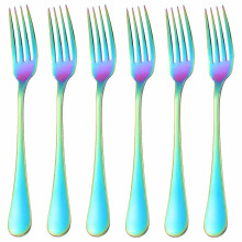 18/10 Rustfritt stål Rainbow gafler sett med 6
