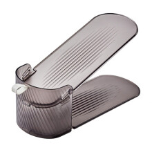 Étagère à chaussures réglable en plastique – 3 niveaux, transparente