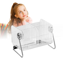 Organisateur de bureau tournant transparent 18 12,5 9,8 cm 14,82 oz