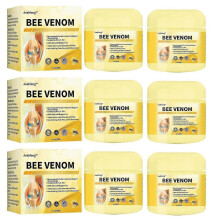 (6pcs, Aeehfeng) Bee-Venom Body Joint Care Cream Joint Pain Treat Soothing Massage Cream for External Use