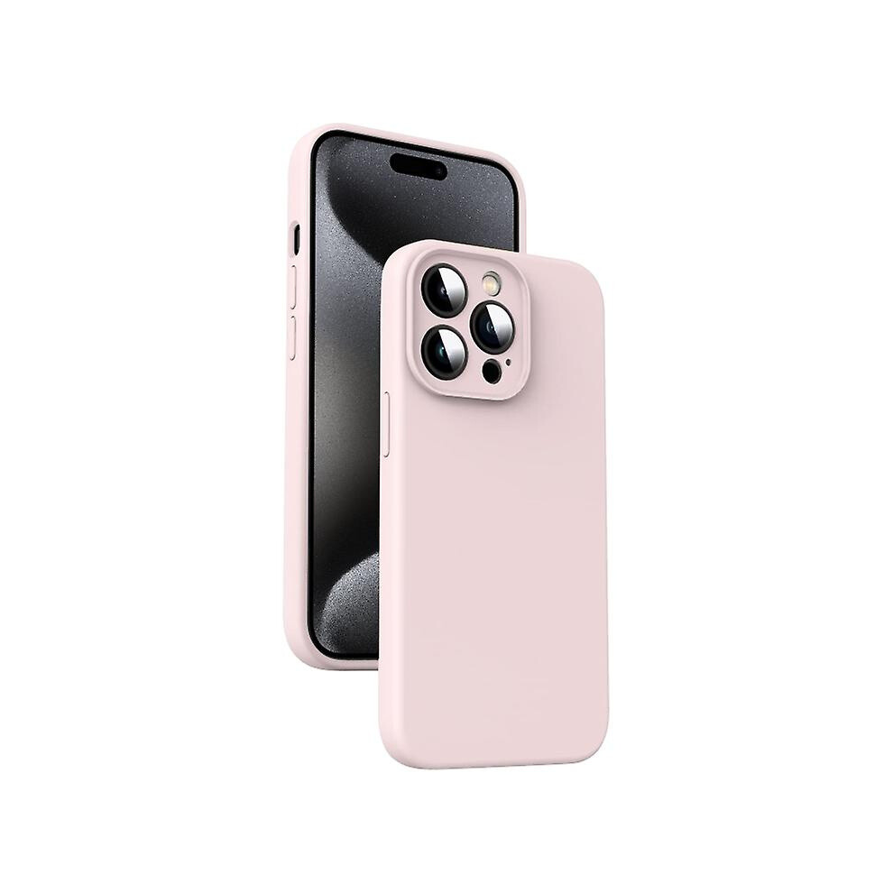 Compatible Iphone 12 Pro Max Microfiber Liquid Silicone Shockproof Phone Case: Pink 7357467399615