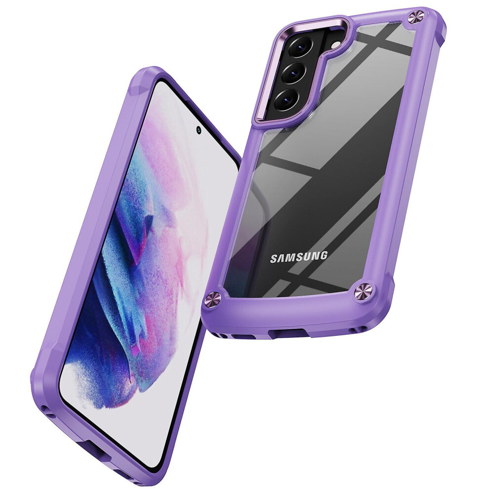 Simple Phone Case Compatible Samsung Galaxy S22 Plus 5G With Wireless Charging: Purple 8291303216799