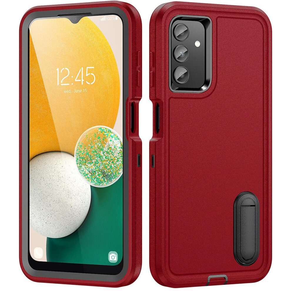 Shockproof Protective Samsung Galaxy A13 4G 5G With Stand:- Red/Black 8291303217055