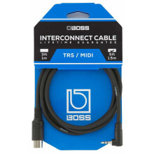 BOSS BMIDI 5-35 3.5 Mm Stereo Jack Midi Angled 3.5 Mm Trs (Male) To 5-Pin Midi (Male) 5 Ft/1.5M Length