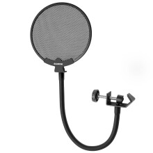 SUUNTOK Metal Pop Filter, Upgraded High Performance Microphone Pop Filter, Ideal Pop Filter for Microphone Recording Sessions and Broadcasting