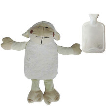 (monkey) Premium Classic Rubber Hot Or Cold Water Bottle With Cute Stuffed Animal Cover (1liter)