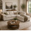 Furniture 786 Amalfi Jumbo Cord Right Hand Corner Sofa Mink 1
