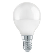 Eglo E14 LED Light Bulb Drop-Shaped, 3 Step dimmable Opaque Edison lamp, 4.9 watt (Equivalent to 40 watt), 470 Lumen, Warm White Glow, 3000 Kelvin, O