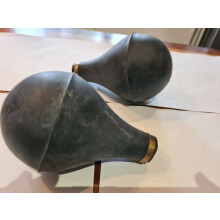 Retro Collection's Pair of Rubber Bulbs with Brass Ring for Horns