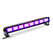 Beamz BUV93 LED UV Light Bar, High-Intensity Blacklight Strip, Ultra Violet Party Lighting, Disco Glow Effects Fixture, UV Party Light, Blacklight Ba