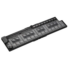 Korg nanoKEY Fold - Foldable 25 Key MIDI Keyboard Controller with USB-C and TRS-MIDI - Black
