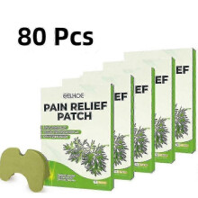 80pcs Knee Patch Wormwood Knee Sticker Plaster Extract Analgesic Cartilage Pain Relieving Patch_qmks