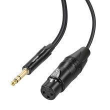 NEEWER 6.35mm 1/4 Inch TRS to XLR Female Cable, 6 ft Microphone Guitar Bass Cord Adapter Connector for Shotgun Condenser Mic Audio Amplifier Mixer Po