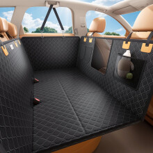 Lamicall Dog Car Seat Cover - [Top Tear-Resistant] Dog Hammock for Car Back Seat, 195kg Max Load Hard Bottom, Waterproof Pet Extender with Mesh Windo