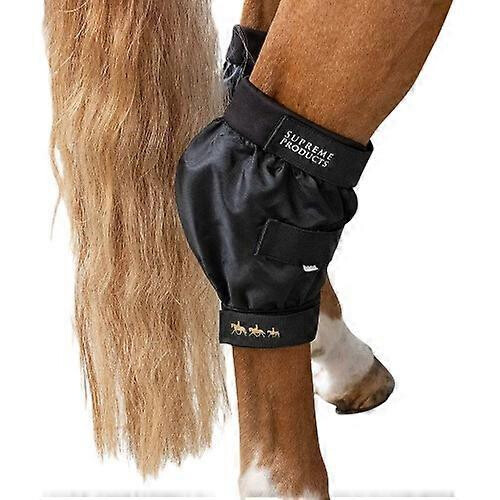 (Pony, Black) Supreme Products Waterproof Horse Hock Boots