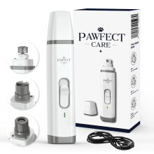 Pawfect Care Dog Nail Grinder - 2-Speed Very Quiet Dog Claw Grinder with LED Light, Safe Pet Nail Trimmer for Small, Medium & Large Dogs and Cats